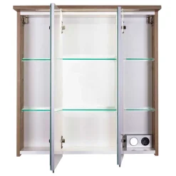 Wohnen LED Bad-Spiegelschrank in Touchwood - Dadros