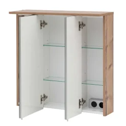 Wohnen LED Bad-Spiegelschrank in Touchwood - Dadros