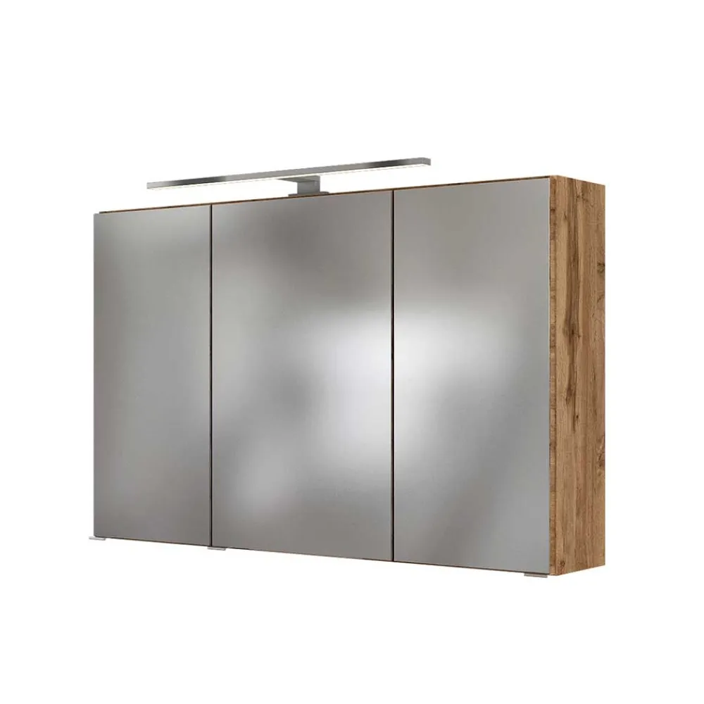 Wohnen LED Licht Spiegelschrank mit 3D Effekt - Athrin