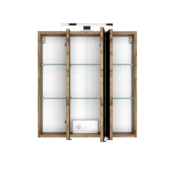 Wohnen LED Licht Spiegelschrank mit 3D Effekt - Athrin