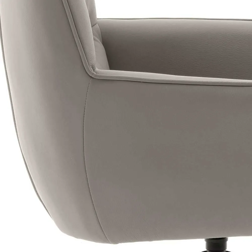 Wohnen Wohnzimmerstühle*Leder Esstischstühle in Creme - drehbar - Klimaca (2er Set)