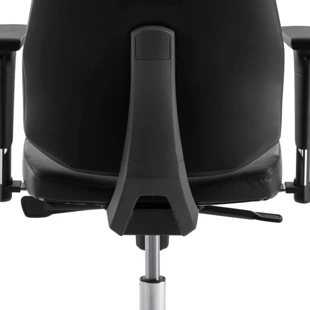 Wohnen Bürostühle*Leder Schreibtischstuhl in Schwarz - Bostaoro