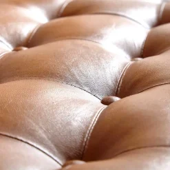 Wohnen Lederbank in Cognac Braun - Zyrjeta