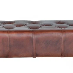 Wohnen Küchenbänke|Esszimmerbänke*Lederbank mit Knopfheftungen - Nofre