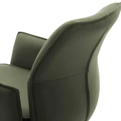 Wohnen Barhocker|Hocker*Leder-Barstühle mit Armlehnen - Asca (2er Set)