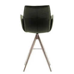 Wohnen Barhocker|Hocker*Leder-Barstühle mit Armlehnen - Asca (2er Set)