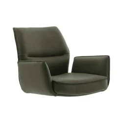 Wohnen Barhocker|Hocker*Leder-Barstühle mit Armlehnen - Asca (2er Set)