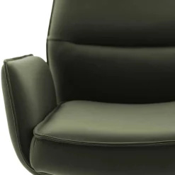 Wohnen Barhocker|Hocker*Leder-Barstühle mit Armlehnen - Asca (2er Set)