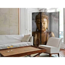 Wohnen Graue Möbel|Asiatische Möbel*Leinwand Foto Paravent mit Buddha - Peru