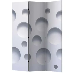 Wohnen Leinwand Paravent aus drei Elementen - Samantha