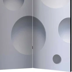 Wohnen Leinwand Paravent aus drei Elementen - Samantha