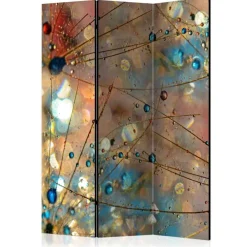 Wohnen Wohnzimmer-Regale*Leinwand Paravent Buntes Tropfenspiel - Eva