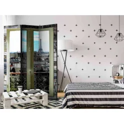 Wohnen Leinwand Paravent Eiffelturm Aussicht - Concura