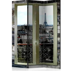 Wohnen Leinwand Paravent Eiffelturm Aussicht - Concura