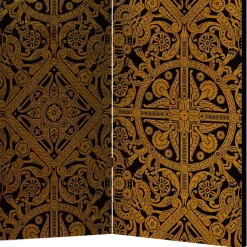 Wohnen Vintage Möbel|Paravents*Leinwand Paravent Keltische Ornamente - Graziello