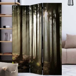 Wohnen Paravents*Leinwand Paravent mit Naturmotiv Wald - Nadiola