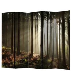 Wohnen Paravents*Leinwand Paravent mit Naturmotiv Wald - Nadiola