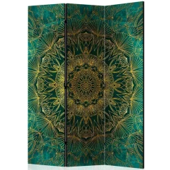 Wohnen Leinwand Paravent mit orientalischem Mandala - Tsinati