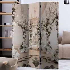 Wohnen Leinwand Paravent mit romantischem Foto-Motiv - Dynamic