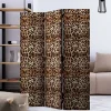Wohnen Kinder-Paravents*Leinwand Raumteiler mit Leopardenmuster - Castillo
