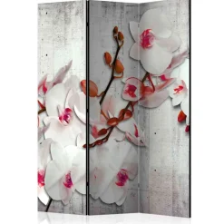 Wohnen Leinwand Raumtrenner mit Orchideen - Younglo