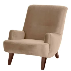 Wohnen Lesesessel in Beige und Nussbaum - Ulada I