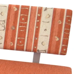 Wohnen L-Form Eckbank in Orange und Eiche Natur - Cheze