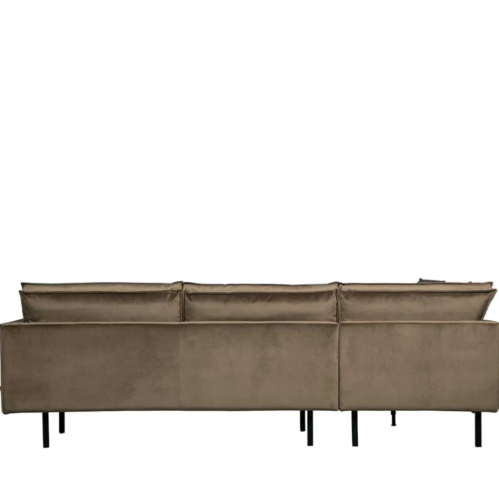 Wohnen L-Form Wohnzimmer Sofa in Taupe Samt - Museo