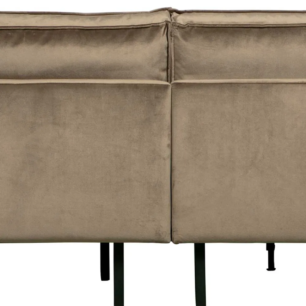 Wohnen L-Form Wohnzimmer Sofa in Taupe Samt - Museo