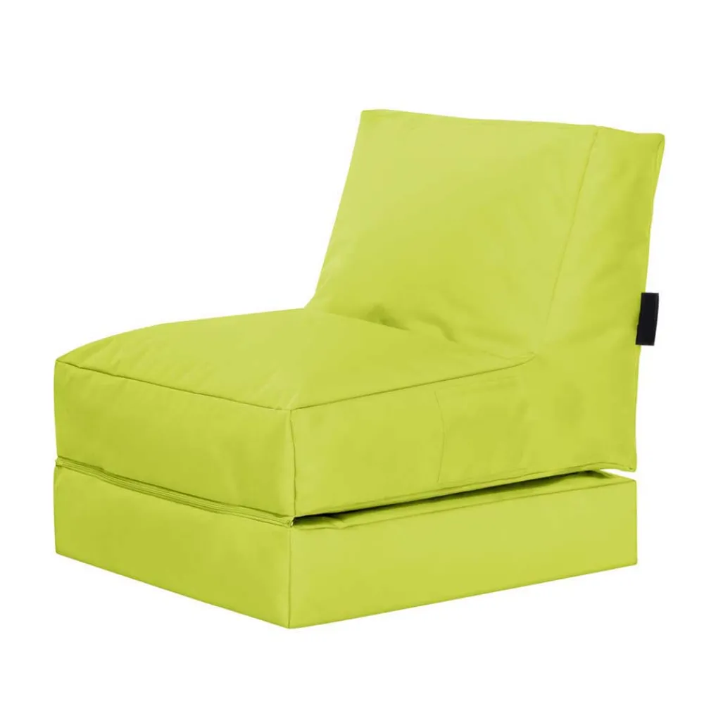 Kinder Wohnen Liege Sitzsack Maron in Gelbgrün