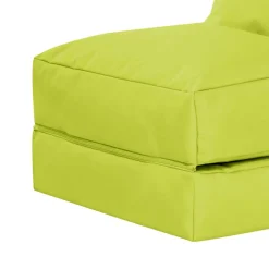 Kinder Wohnen Liege Sitzsack Maron in Gelbgrün