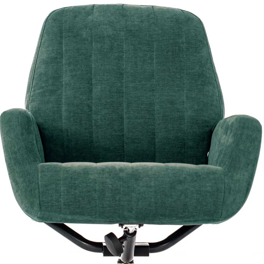 Wohnen Sessel & Hocker|Retro Möbel*Liegesessel & Hocker in Petrol Blau - Arizona (zweiteilig)