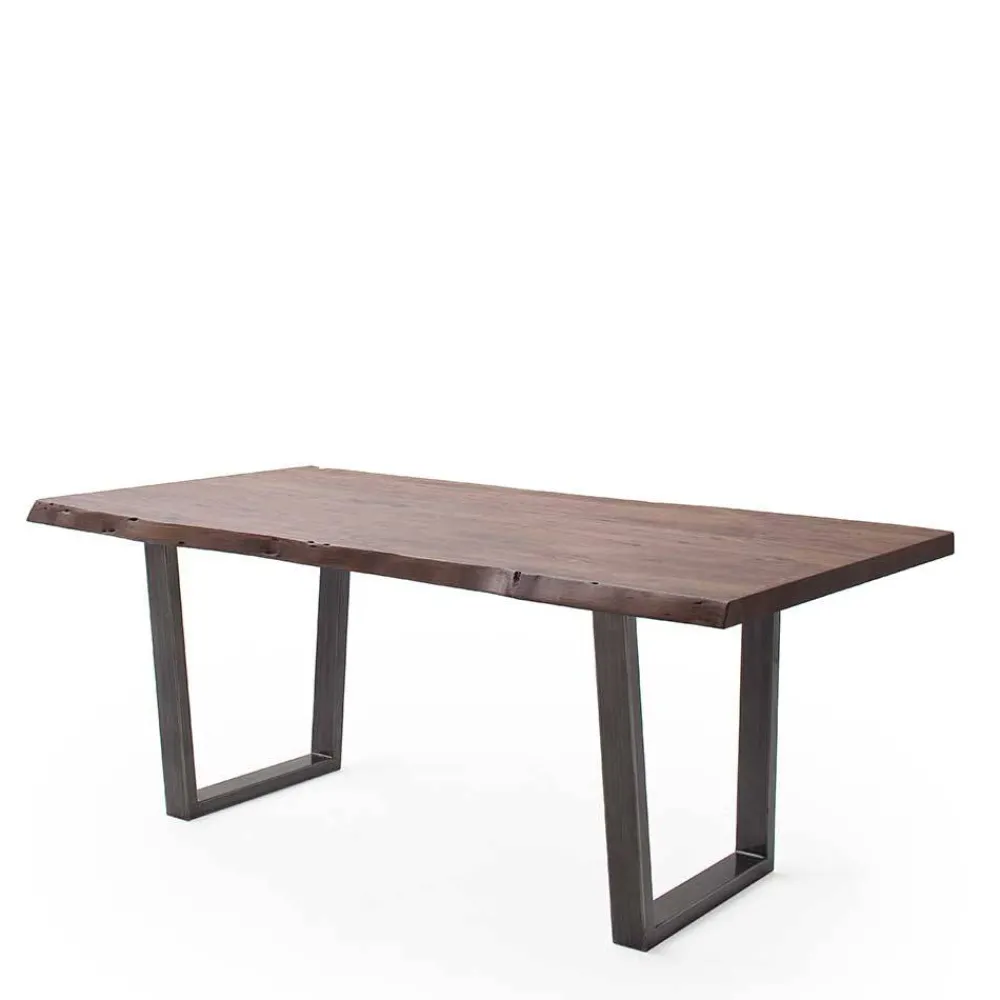 Wohnen Live Edge Tisch in Walnuss Braun - Typhanie