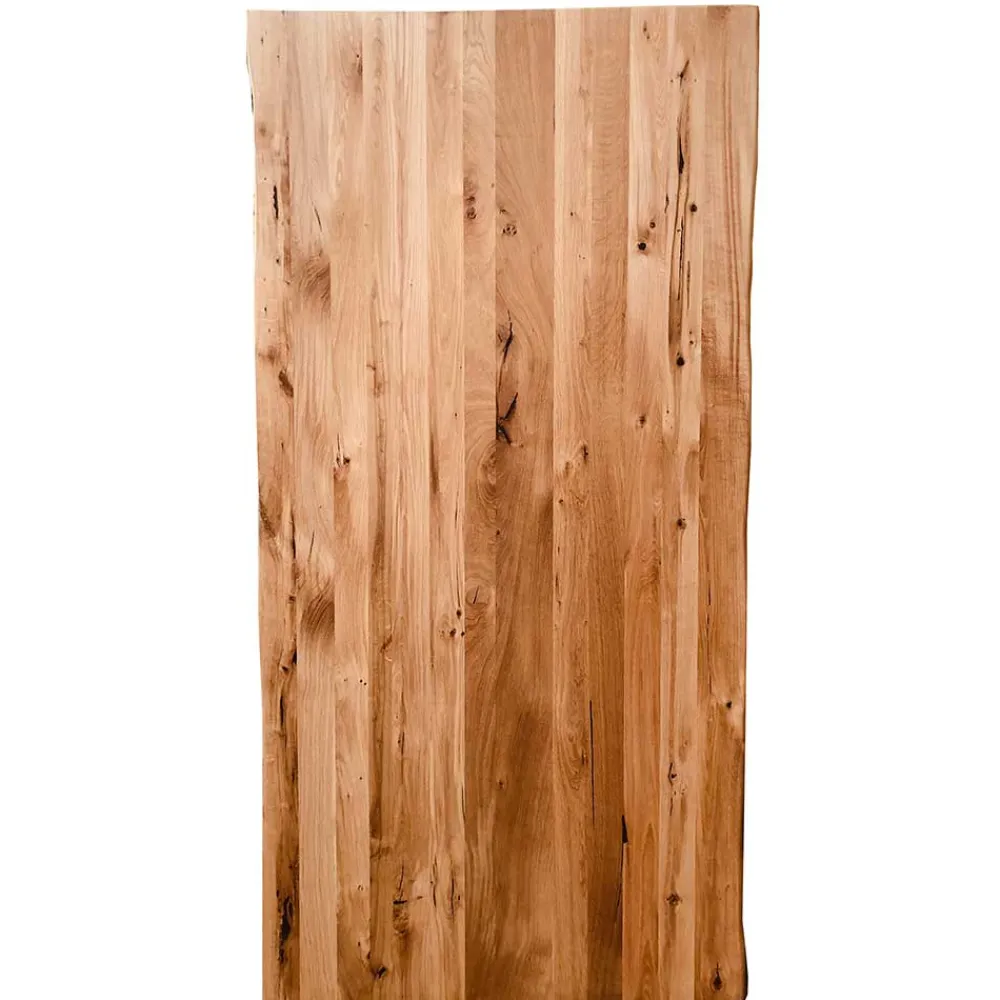 Wohnen Living Edge Wildeiche Tisch mit X Füßen - Gastruna