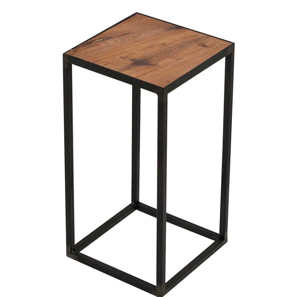 Wohnen Massivholzmöbel|Küchentische*Loft Blumenständer aus Eiche & Stahl - Ventry