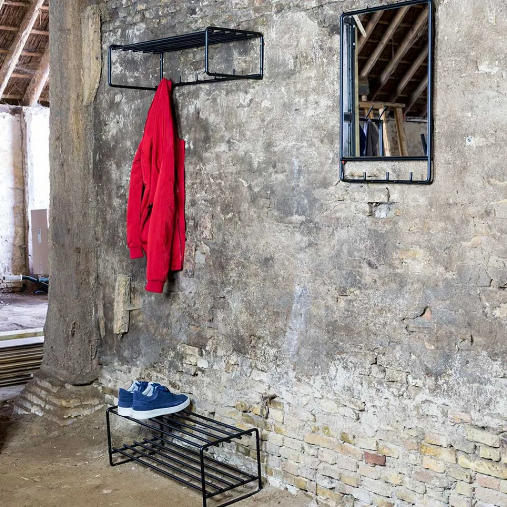 Wohnen Garderoben|Garderoben*Loft Design Flur Set in Schwarz - Creemas (dreiteilig)