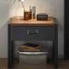 Wohnen Loft Design Nachttisch Rompira mit Schublade