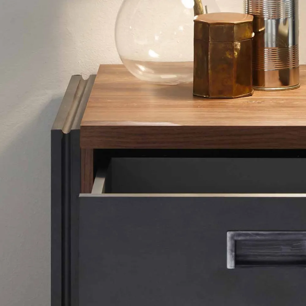 Wohnen Loft Design Nachttisch Rompira mit Schublade