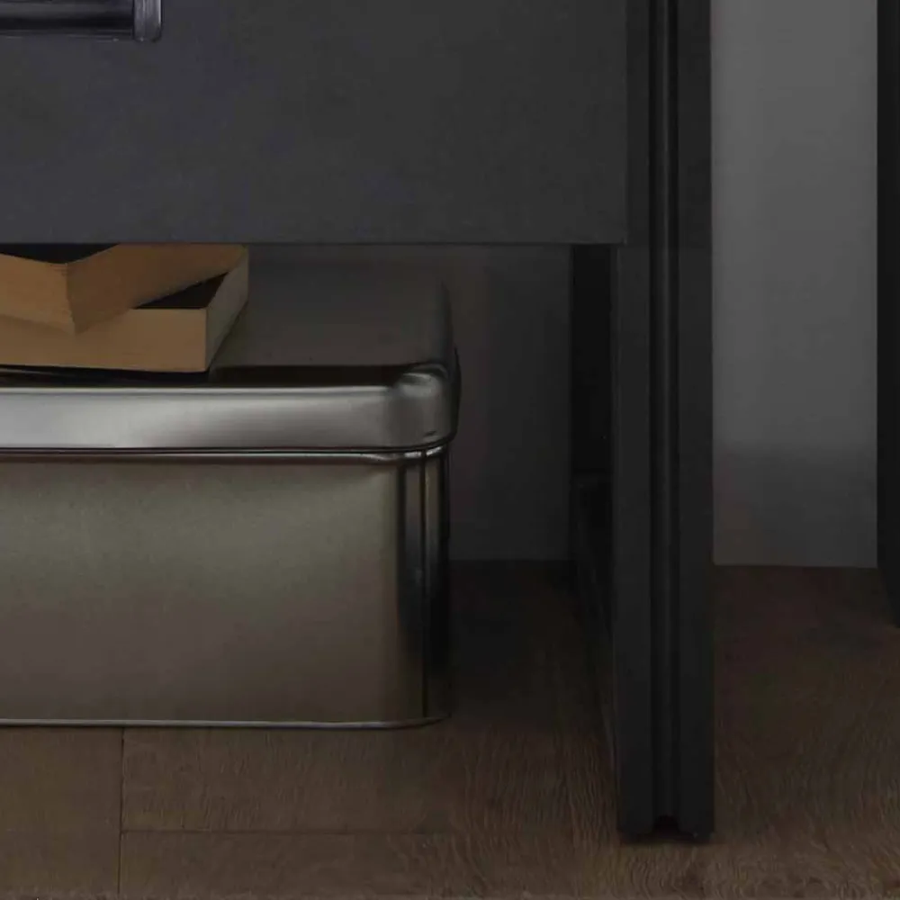 Wohnen Loft Design Nachttisch Rompira mit Schublade