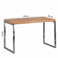 Wohnen Bürotische*Loft Design Schreibtisch Mascanus mit Holz und Metall
