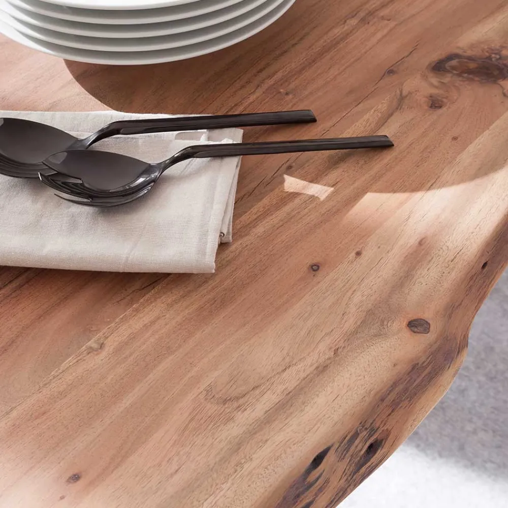 Wohnen Massivholzmöbel|Küchentische*Loft Designtisch mit Naturkante - Grandios