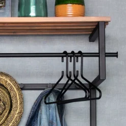 Wohnen Garderoben|Garderoben*Loft Design-Wandgarderobe 76x76x34 cm - Minuto