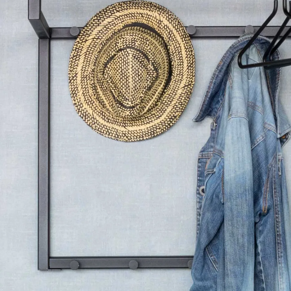 Wohnen Garderoben|Garderoben*Loft Design-Wandgarderobe 76x76x34 cm - Minuto