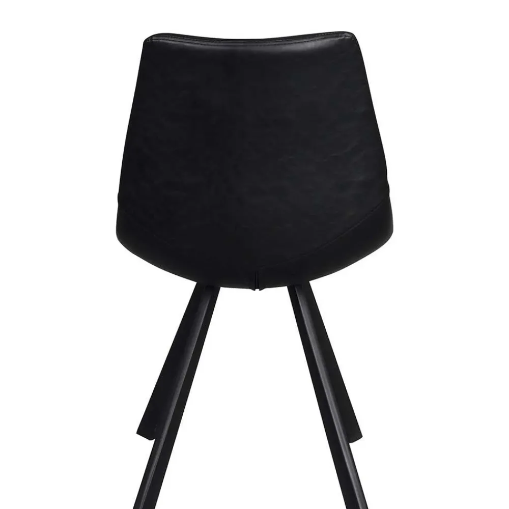 Wohnen Loft Esstischgruppe mit Eiche White Wash Tisch Pulva & 6 Schalenstühlen (siebenteilig)