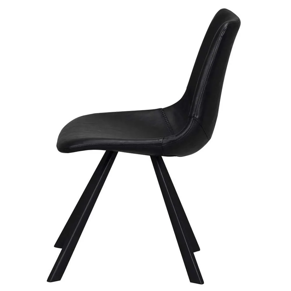 Wohnen Loft Esstischgruppe mit Eiche White Wash Tisch Pulva & 6 Schalenstühlen (siebenteilig)