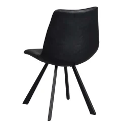 Wohnen Loft Esstischgruppe mit Eiche White Wash Tisch Pulva & 6 Schalenstühlen (siebenteilig)