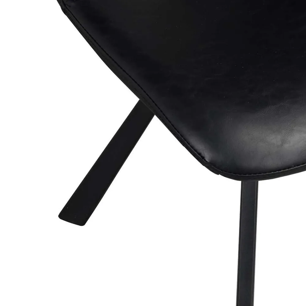 Wohnen Loft Esstischgruppe mit Eiche White Wash Tisch Pulva & 6 Schalenstühlen (siebenteilig)