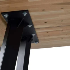 Wohnen Loft Esstischgruppe mit Eiche White Wash Tisch Pulva & 6 Schalenstühlen (siebenteilig)