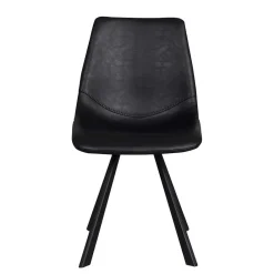 Wohnen Loft Esstischgruppe mit Eiche White Wash Tisch Pulva & 6 Schalenstühlen (siebenteilig)