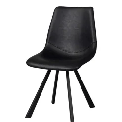 Wohnen Loft Esstischgruppe mit Eiche White Wash Tisch Pulva & 6 Schalenstühlen (siebenteilig)